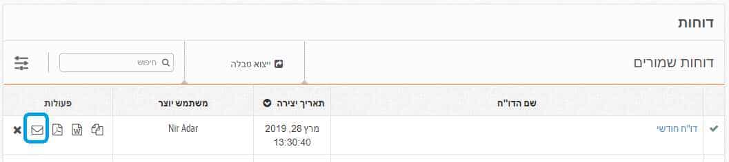 זפו קידום אתרים - דו"חות שמורים