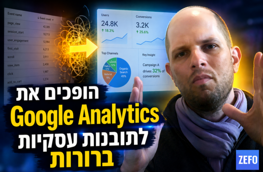 הפיכת אירועי אנליטקס לתובנות עסקיות