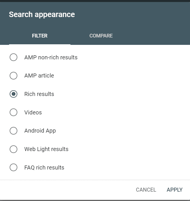 Search Appearance